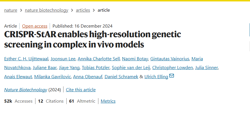 Nature Biotechnology Article Cover