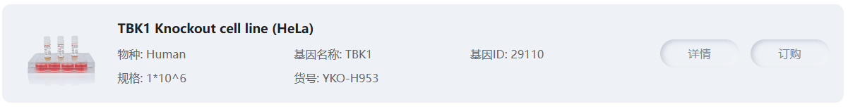 TBK1 Knockout cell line (Hela)